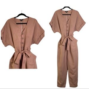 Button Up One Piece Jumpsuit Only Worn Once.